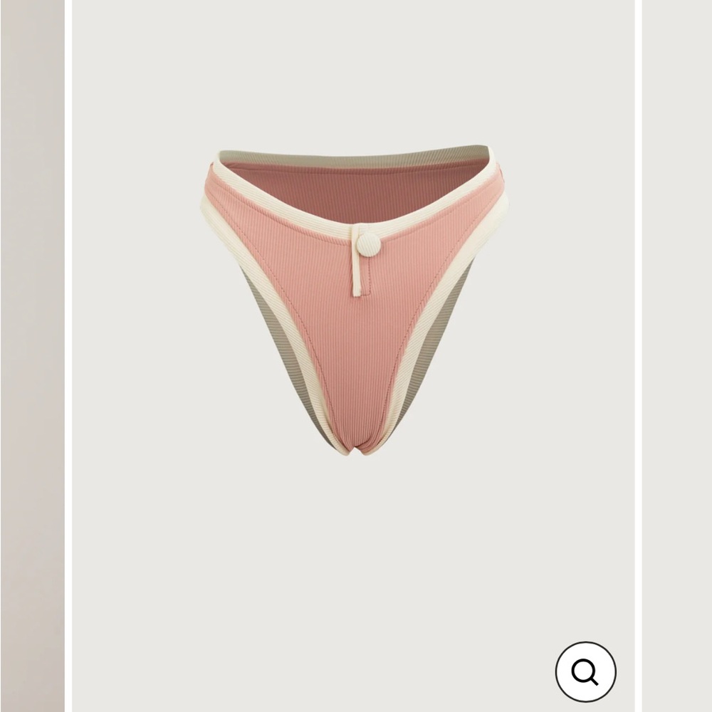 Pink and Cream Bikini Bottom